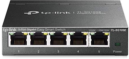TP-Link TL-SG105E L2 Gigabit Ethernet (10/100/1000) Nero - Interruttori di rete (L2, Gigabit Ethernet (10/100/1000))