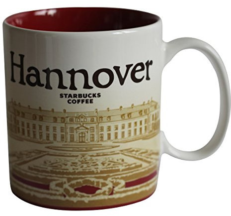 Starbucks Mug City Hanovre Allemagne Tasse à café Motif ville de Hanovre