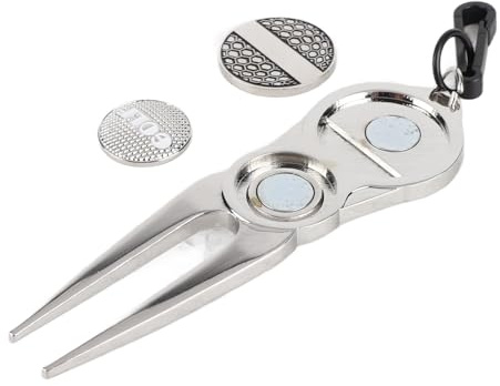 Puttinggabel, tragbar mit Ballmarker, Reparaturwerkzeug für Golfer Aller Level und Turniere