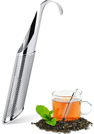 Teezerstäuber Aus Edelstahl, Teeei Edelstahl, Feinmaschig Teestab Losen Tee, Teesieb Aus Edelstahl, Teefilter Mit Langem Griff Für Tee, Teeei Für Losen Tee