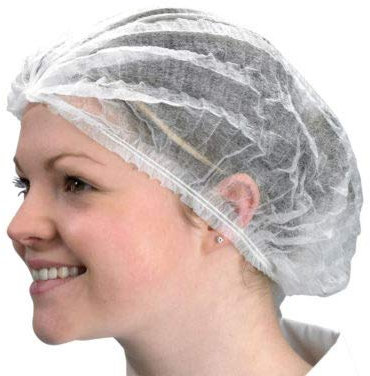 Suntana Spray tan Einweg-Haarnetze, gefaltet, Weiß, 100 Stück