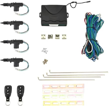 Keyless Entry System Låssats Med Blinkers Stöldskydd Bildörrlås Auto Bilsäkerhetslarmsystem Enkel installation och bred kompatibilitet