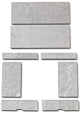 Feuerraumauskleidung für Contura Vivaldi Kaminöfen - Speckstein - 8-teilig