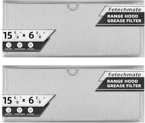 71002111 WP71002111 Downdraft Grease Filter Replacement for Jenn.air Range Hood, 15.6x 6.4”Aluminum downdraft stovetop filter 6-Layer Mesh by Fetechmate - 2 Pack Downdraft Range Hood Filter