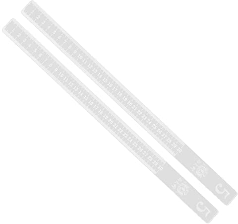Angoily Cookie Dough Baking Guide Ruler Rolling Pin Thickness Measuring Ruler for Baking Equipment
