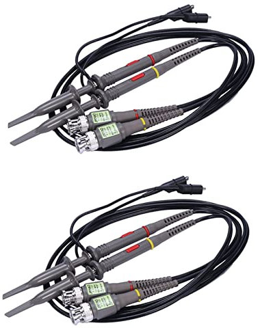 Augnongly 4 Pack P6100 Oscilloscopio 100 Mhz Sonda 10: 1 E 1: 1 Commutabile per