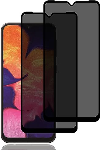 Sichtschutz Schutzfolie für Samsung Galaxy A10/Galaxy A10s/M10 [2 Stück] | Privacy Schutzfolie, Privacy Schutzglas, 9H Härte, Kratzfest, Anti-Fingerprint, Blasenfrei, Anti Spy Displayschutzfoli