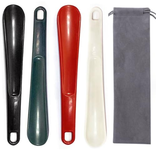 SWYSGS Calzascarpe, Calzascarpe Corto 25cm, Facile da Trasportare, per Uomini, Donne, Bambini e Anziani（4 pezzi ）