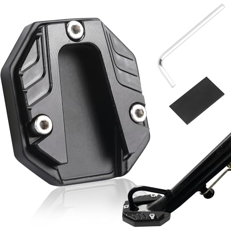 TYSM-CC Motorrad Ständer Fuß Universal Motorrad Halterung CNC Aluminium Seitenverlängerung Vergrößern Ständer Verlängerung Pad Motorrad