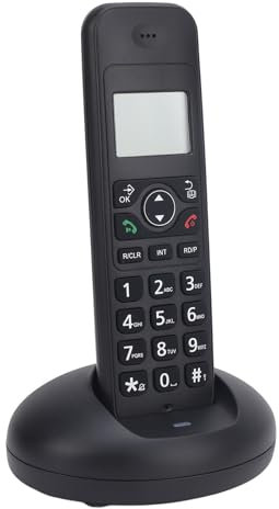Téléphone sans Fil, Haut-Parleur Duplex Intégral avec Identification de L'appelant, Sourdine, Recomposition et Mains Libres, Grand Bouton, Téléphones Fixes pour Personnes âgées