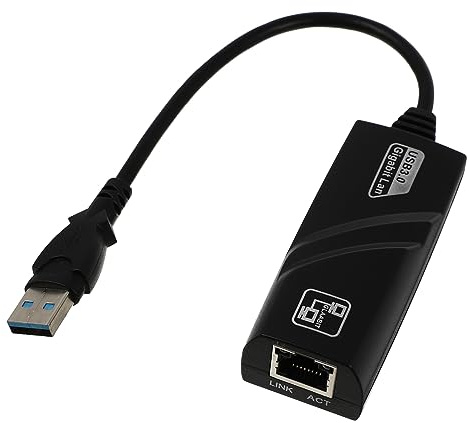 jojofuny Ethernet Adapter for Streaming Device Gen 2 and Tv 3, USB Network Adapter with Stable Wired Connection for Streaming and Gaming in Black