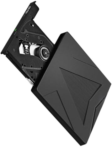 POPETPOP External Dvd Drive for Laptop USB 3.0 Type-c Black Abs Metal