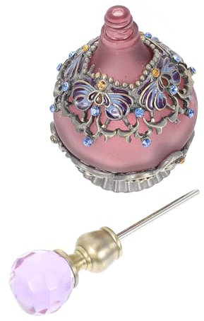Frasco de Perfume Rellenable 23ml de Vidrio Púrpura