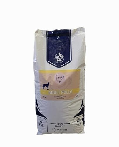 Dei NATURE Hundkroketter 20 kg kyckling, erbjudande, balanserad torrfoder för vuxna hundar av alla raser och storlekar, tillverkad i Italien med utvalda ingredienser