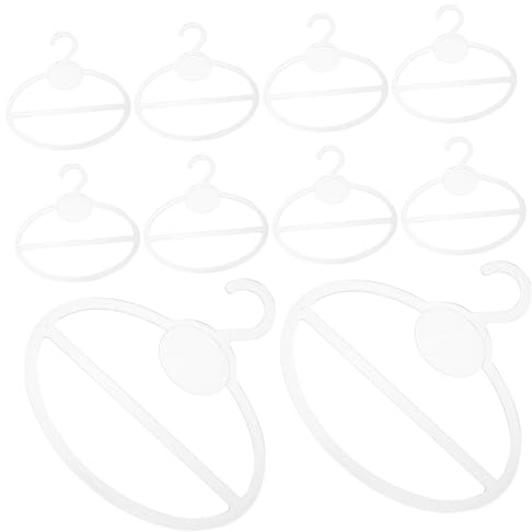 Toyvian Organizador Exhibición Plástico de 10 de Piezas Bufandas Circular Resistente Percha Multiusos y para Cinturones para Armario de Accesorios