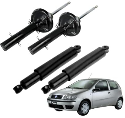 KIT 4 AMMORTIZZATORI JAPANPARTS COMPATIBILI CON FIAT PUNTO 188 ANTERIORI E POSTERIORI