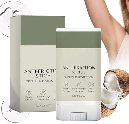 Stick Anti-Frottement | Hydratant Anti-Transpiration Chaleur,Crème Nourrissante Peau Corps - Pour Trajets Quotidiens Salle De Sport Maison Voyages Course À Pied Cyclisme Hommes Femmes