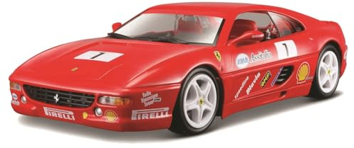 Bburago 15626306-1:24 Ferrari F355 Challenge, Rood