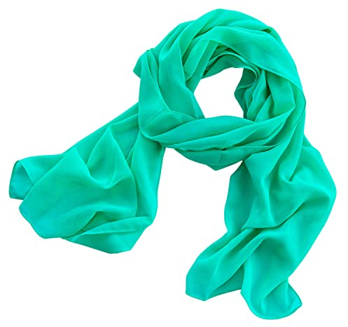 Dolce Abbraccio Damen Schal Stola Halstuch Tuch aus Chiffon für Frühling Sommer Ganzjährig