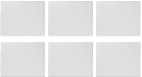 Harbour Housewares Glas -Tischematen - 50cm X 40cm - Klar - Pack Von 6