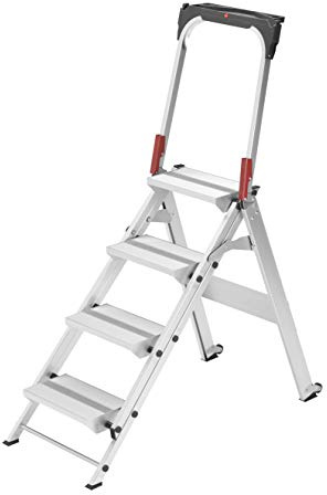 HAILO 8884-001 - Mini escalera de aluminio ST100 TopLine (4 peldaños)