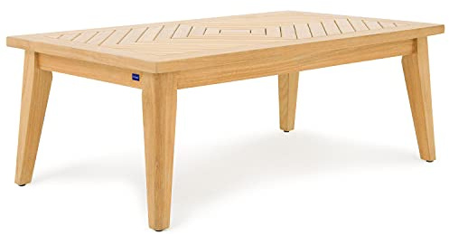 Garland Kaffeetisch Havanna Teakholz 120 x 70 cm Wetterfest Massiv Gartentisch Beistelltisch Garten Tisch Teak Holz