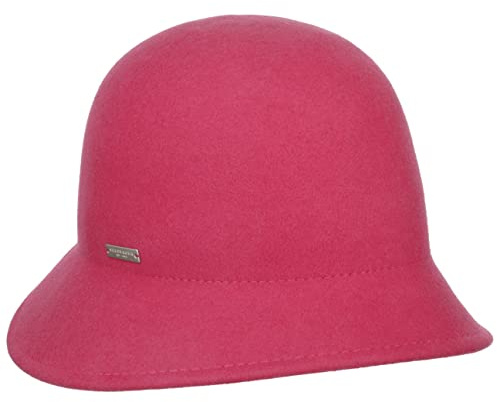 Seeberger Vermona Wool Glockenhut Damenhut Filzhut Wollfilzhut Wollglocke Filzglocke Damen - Herbst Sommer Frühjahr Winter Frühling-Sommer Herbst-Winter - One Size pink
