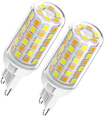 G9 Smart LED Glühbirne, 4W Birne 400 lm, Smart LED G9 Birne dimmbar 2700K - 6000K mit Wi-Fi & Sprachsteuerung, Gruppensteuerung, kein Hub erforderlich, kein Flimmern (Size : 2pcs)