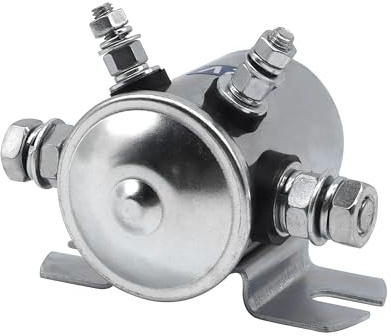 HISports Relé de arranque de motor 12 V CC Max 300 A para corriente continua, relé solenoide magnético para carritos de golf, cabrestantes, azul marino