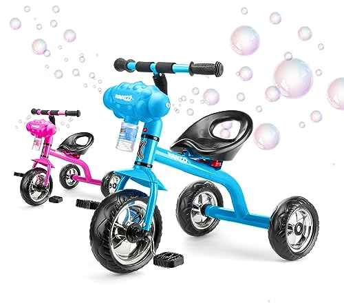 Xootz Bubble Go Trike for Kids, 3 Wheel Bike for Toddlers with Bubble Machine, Age 3+, Multiple Colours