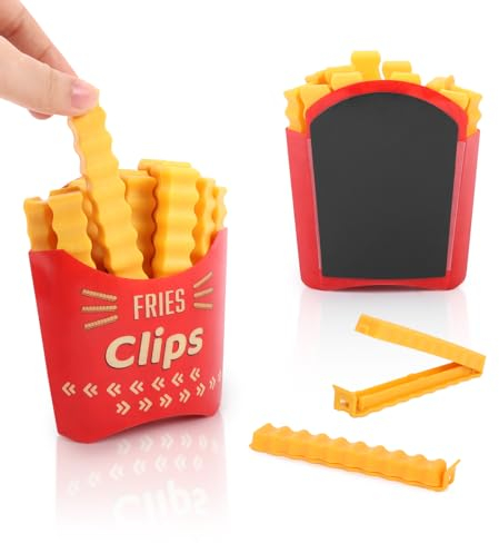 Figarge 10 Stück Verschlussclip 11cm Clips Für Tüten Kunststoff Knochen Verschlussklammern Mit Magnetisch, Gute Dichtleistung & Wiederverwendbar ütenclips für Verpackung Süßigkeiten Snacks