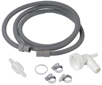 Xavax Ablaufschlauch Set, für Kondenstrockner (zum Anschluss eines Kondenstrockners an einen Siphon, zum Ablaufen des Wassers, hohe Druckfestigkeit, Ablaufschlauch Verlängerung)