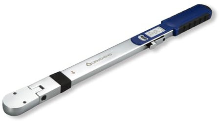 QUENCHING Drehmomentschlüssel mit geteiltem Balken, 0,95 cm für 6,1–30,5 m, feineinstellbar, ± 4 % Genauigkeit, 32 Zähne, 15° Flexkopf, CR-V-Stahl, robuster Drehmomentschlüssel, DIY-Reparatur.