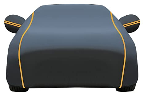 CARXB Car Cover for Jaguar XE XF XJ XJ6 XJ8 XJR XJS XKR XK8 XK Car Cover Waterproof Dustproof UV Resistant with Reflective Strips Car Tarpaulin Windproof Car Cover(Color:01,Size:XKR)