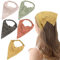 Pañuelos Elasticos Triangulares Bufanda Elástica para el Pelo Turbante Boho de Gasa para Mujeres Niñas 8 Piezas Estampado floral
