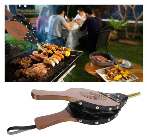 BDSHGRDH Soufflet， Souffleur de cheminée Manuel en Bois, Outils de feu for Camping en Plein air Barbecue Pique-Nique 1 pièce