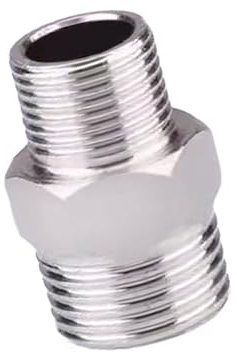 Raccord de tuyau d'eau en acier avec design de boîte de fuite - Adaptateur de tuyau en métal - Mise à niveau pour systèmes domestiques et de jardin