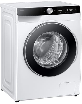 Samsung WW90DG6G94LKU2 Waschmaschine WW6100D SLIM, 9 kg, EEK: A (-10%), Klartext-Display, Dampfprogramm, SmartThings AI Energy Mode, Ecobubble, AI Wash, SuperSpeed 39 Min. Waschprogramm, Weiß