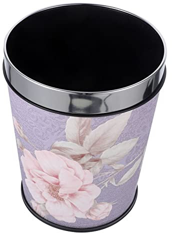 Homoyoyo Poubelle De Salle De Bain Vintage Conteneur à Seau à Déchets Style Rétro Bac De Rangement pour Maison Et Bureau