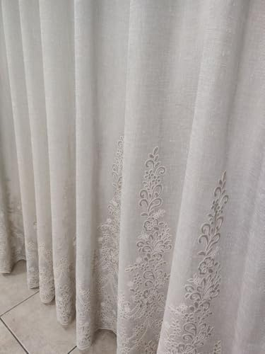 Tende Arredo Tessile - Tessuto per Tende per Interni su Misura a Metraggio, Altezza 3 Metri, Possibilità di Scegliere un Colore e Richiedere una Tenda già Cucita dai Nostri Esperti, Via Roma Tortora