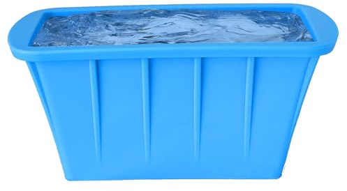 Moldes para bloques de hielo para baño de hielo, bandeja de cubitos de hielo reutilizable extra grande, herramienta de silicona para alimentos, herramienta para pesca, caza y bloque de hielo de