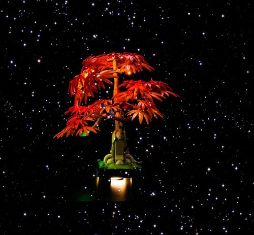 Brick Shine GC Light kit for Lego® Japanese Red Maple Bonsai Tree 10348(Lego Set is not Included) (Classic)