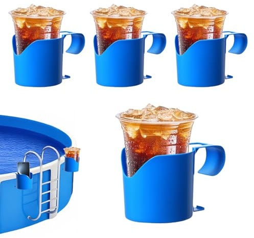 THINCAN 4LOTS Bevande Galleggianti Caddies Impatto Bevande Da Piscina Resistenti Per Selezionatori Esterni Portabicchieri Gonfiabile