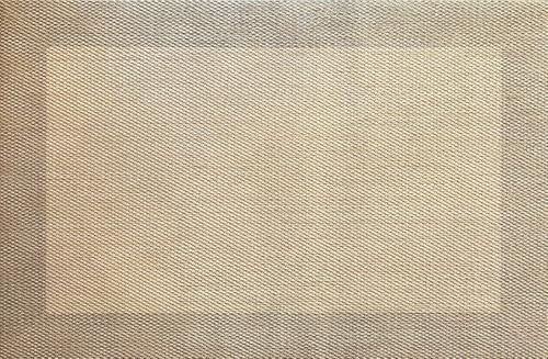 EB ESTORES BARATOS Alfombra Vinílica Trenzada Screen Floor | Antideslizante, lavable, apta para interior y exterior. Medida: An67x220Alt. Color: Ces Beige
