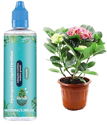 Alimento Per Piante Multiuso Idroponico - Fertilizzante Liquido Per Piante Da 100 Ml, Concentrato Solubile In Acqua, Fertilizzante Per Giardino Idroponico Da Interni, Alimento Versatile Solubile In Ac