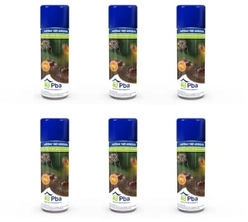 Adybac 1001 | Insecticida, ovicida y larvicida | Cucarachas | Moscas | Chinches | Garrapatas | Pulgas | Piojos | Mosquitos | 6 unidades |
