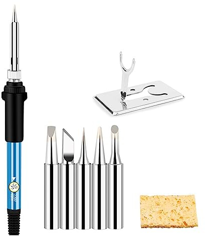 Station de Soudage, Fer à souder électrique à température réglable, chauffage de la soudure à l'étain, outil de réparation de pointe(8pcs set)