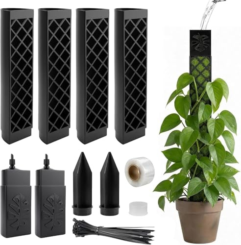 Moosstab für Monstera Rankhilfe Zimmerpflanzen, 4 Rankhilfe Monstera | Moosstab Selbstbewässerung Monstera Rankhilfe Pflanzenstütze Kletterhilfe Pflanzstab Pflanzstab Rankstäbe