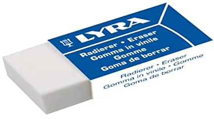 Lyra Radiergummi Kunststoff, Orlow Techno MINI, 1 Stück, Weiß, 7413300