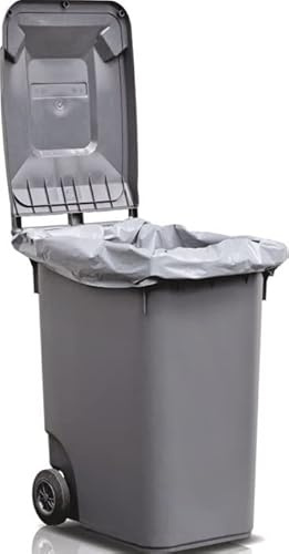 Kunststoffsack 240l LD-PE grau 100 µm B650/550xL13 50mm 50St./Karton